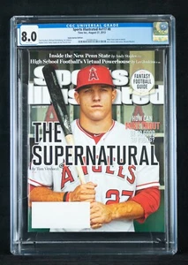 Sports Illustrated CGC 8.0 The Supernatural Mike Trout First Cover August 2012 - Picture 1 of 3