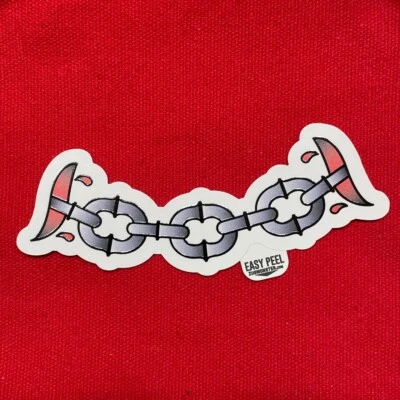 Chain Tattoo UV Spot Raised Sticker Flash Skin Rip - Image 1 of 2