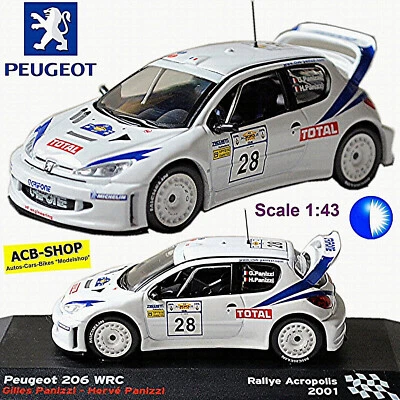 Peugeot 206 WRC Rally Acropolis 2001 #28 G. Panizzi / H. Panizzi 1:43 - Immagine 1 di 4