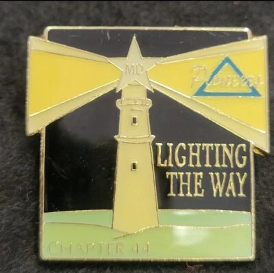 Lighting the Way Maryland Chapter 44 MD Pioneers Volunteer Club Light House Pin - Image 1 of 4