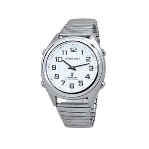 Marschall Leder Sprechende Herrenuhr deutliche Stimme Weckfunktion 1-205138-001 - Bild 1 von 1