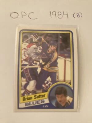 1984 85 OPC #192 BRIAN SUTTER ST.LOUIS BLUES O-PEE-CHEE - Image 1 of 2