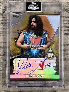 Dude Love 2021 WWE Topps Fully Loaded On Card Autograph Mick Foley /75 