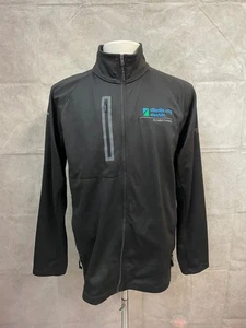 The North Face Men's Basic Black Jacket Full Zip Size L - Foto 1 di 8