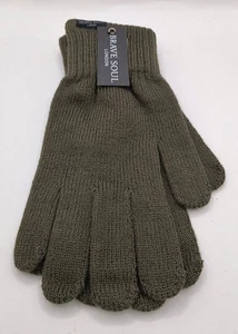 Brave Soul London khakifarbene Herrenhandschuhe Einheitsgröße UVP £16,99 neu mit Etikett - Bild 1 von 13