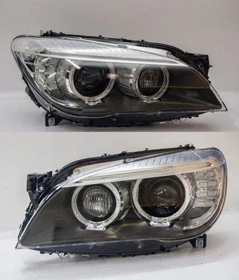 13-15 BMW 7 Series 750 740 Left Right Set Headlight Xenon Adaptive OEM AFS - Image 1 of 4