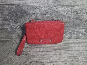 Nine West rote Geldbörse Portemonnaie Kalbsleder mit Riemen - Bild 1 von 6