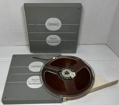 (2) Cintas de audio de carrete a carrete Grundig de 1/4” Foto 1 de 4