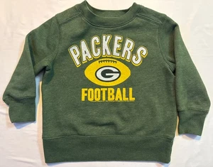 NFL Team Apparel Niños Pequeños Sudadera Cuello Redondo Greenbay Packers 2T Verde - Imagen 1 de 4