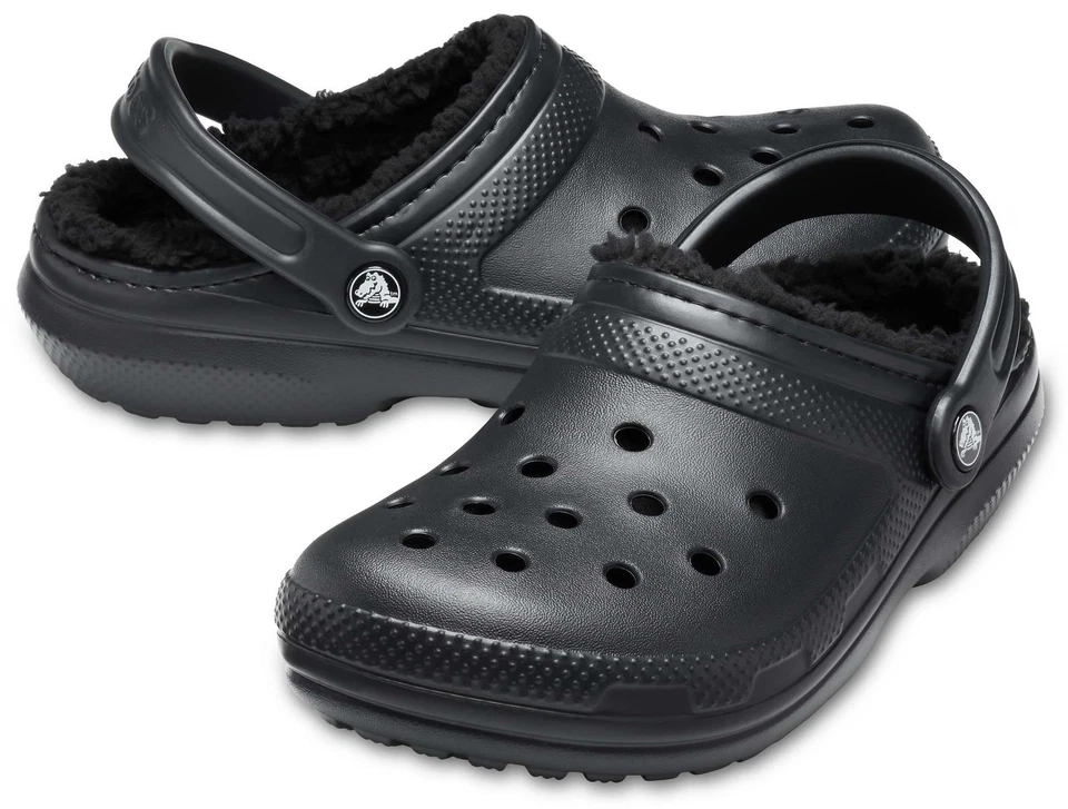 Crocs Clogs Cayman Classic lined 060 Schwarz Sandale Pantolette Warm 203591 060 - Bild 1 von 4
