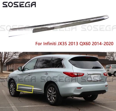Moldura de puerta delantera cromada conductor izquierdo para Infiniti JX35 2013 QX60 14-2020 Foto 1 de 4