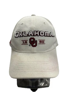 Oklahoma Sooners 1890 Hat Cap NCAA Southeastern Conference Strapback White Logo - Picture 1 of 9