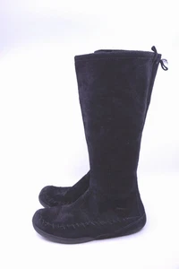 Merrell Blazing Star Tall Boots Suede Leather Side Zip Riding Dark Gray Size 8 - Picture 1 of 8