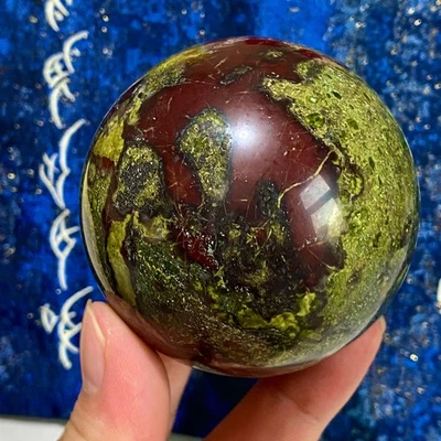 Esfera de piedra de sangre de dragón - bola de cristal pulido - 16,57 OZ Foto 1 de 4