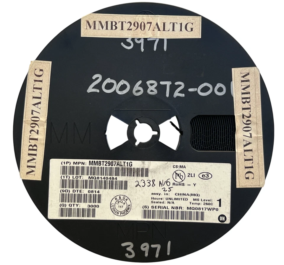 (2338PIECE REEL) MMBT2907ALT1G On Semi PNP BJT Transistor 60V 600mA 200MHz SOT23 - Image 1 of 1