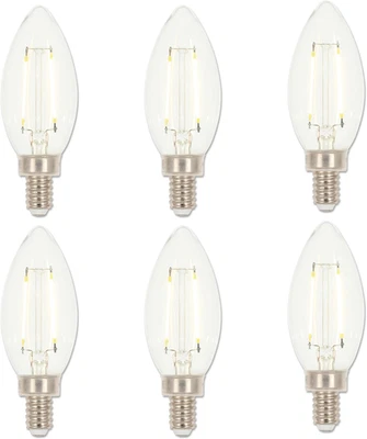 4517120 3.3 Watt (40 Watt Equivalent) B11 Dimmable Clear Filament LED Light Bulb - Image 1 of 4