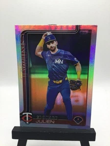 2025 Topps Serie 2 Edouard Julien #503 Rainbow Foilboard Minnesota Twins - Imagen 1 de 2