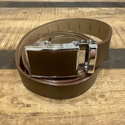 Brand New Nexbelt Golf Leather Belt, Silver Ball Marker Buckle, Uncut Size 25-45 - Image 1 of 4