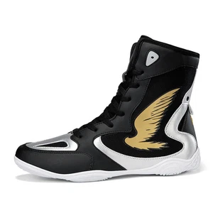 Men High Top Wrestling Sneakers Non Slip Boxing Training Comfortable Sneakers - Picture 1 of 22