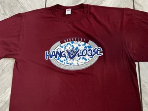Camiseta Hang Suelta Berkeley California Camiseta Borgoña Soffe Camisas Años 90 2XL EE. UU. - Imagen 1 de 5