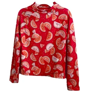 Gymboree Rash Guard Size 5 6 Watermelon Swimsuit top Long Sleeve UPF 50 swim - Picture 1 of 3