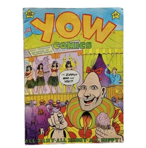 YOW COMICS #1 Magazine Last Gasp 1978 Zippy Stories MATURE Readers - Picture 1 of 5