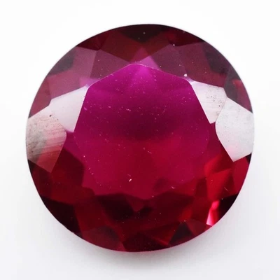 3.20 Ct Flawless Natural Red Almandine Garnet Round CERTIFIED Loose Gemstone - Image 1 of 4