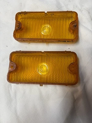 Vintage Amber GM Turn Signal Lenses - Image 1 of 4