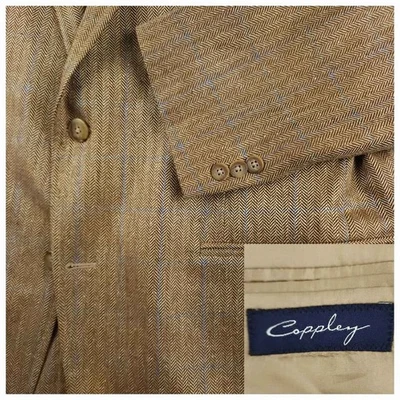 Abrigo deportivo Coppley Blazer para hombre 46L Croydon seda deconstruida espiga a cuadros Foto 1 de 4