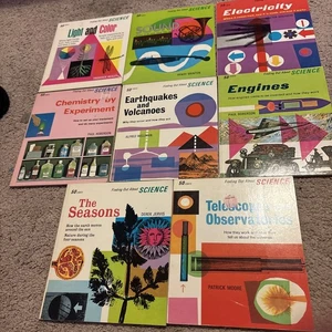 Lot Of 8 Vintage Lets-Read-and-Find-Out Science books,  Homeschool - Picture 1 of 4