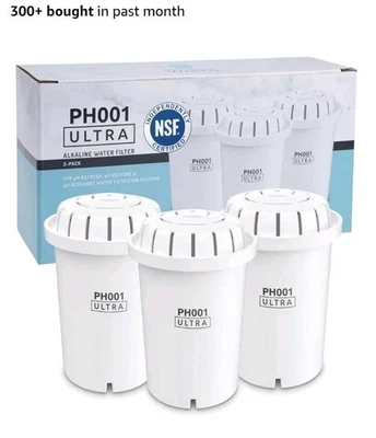 DEAL PH001 Ultra Alkaline Water Filter Advanced Superior Filtration 3PACK SEALED - Image 1 of 4
