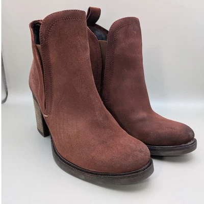 Bos & Co Belfield Suede Pull On Heeled Boots Women Size 5.5 EU Size 36 - Image 1 of 4