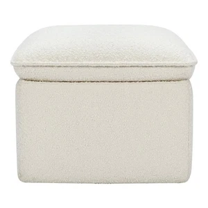 Cali Storage Ottoman in Ivory Boucle, Greenguard Gold Certified - Picture 1 of 5