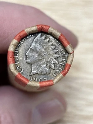 LINCOLN WHEAT CENT ROll 1909-1958 With 1907 Indian Cent Ender. (W-195) - Image 1 of 4
