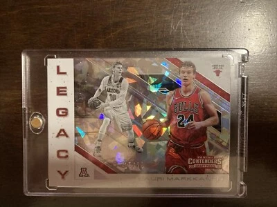 Lauri Markkanen 2018 Panini Contenders Selecciones del draft Legacy #24 Cracked Ice 15/23 Foto 1 de 4