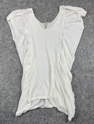 Top de malla Victoria’s Secret para mujer pequeño blanco mezcla de lino tejido lencería coqueta Foto 1 de 4