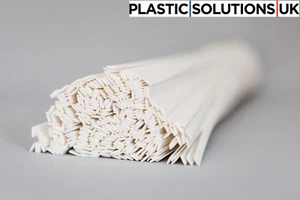 ABS Plastic welding rods (10mm) white , pack of 10 pcs /flat  shape/ - Picture 1 of 1