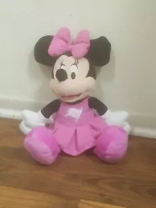 NFL Disney Tampa Bay Buccaneers Logo Minnie Mouse Cheerleader Pink Plush 17" - Picture 1 of 11