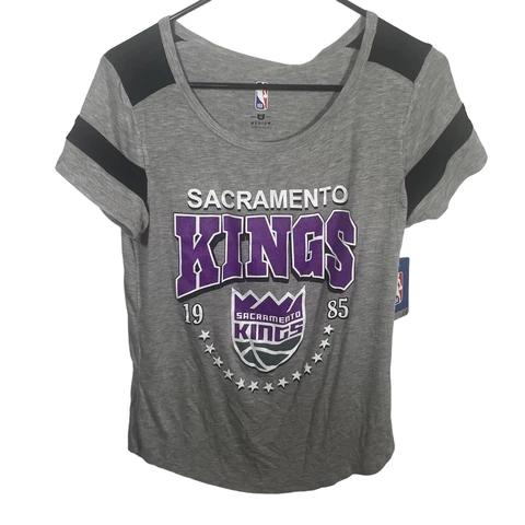 Sacramento Kings Womens T Shirt Size Medium NBA Purple Gray New NWT Cover