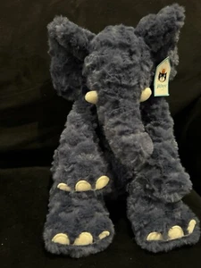 Nuovo peluche JellyCat Charmed Edmundo elefante blu 14" ritirato morbido - Foto 1 di 6