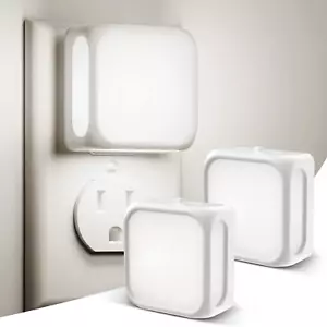 Night Lights Plug into Wall 2 Pack, Bright Night Light with Dusk to Dawn Sensor, - Picture 1 of 7