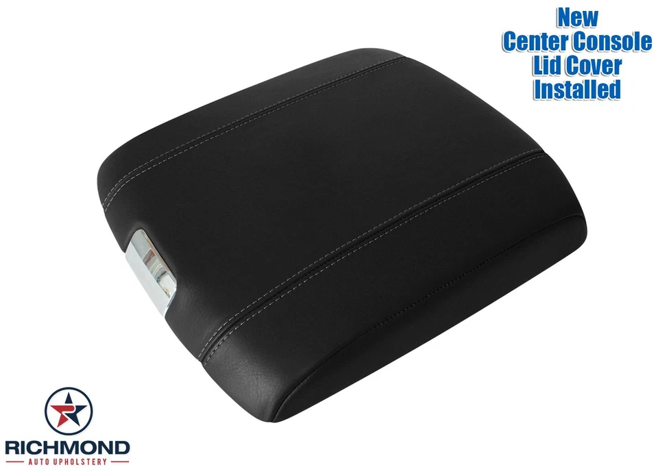 Ram Limited 2013 2014 2015 2016 - Cubierta de cuero con tapa de consola central, negra Foto 1 de 4