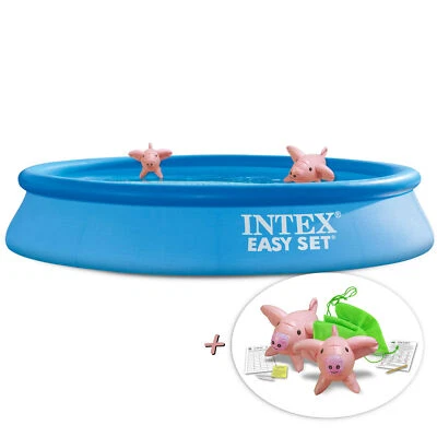 INTEX 28118GN Easyset Pool Incl Gs-Pumpe, 305x61cm + Inflatable Animals - Image 1 of 4