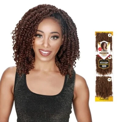 Zury Synthetic Pre-Looped Crochet Braid Hair PASSION TWIST V 9,10,11" - Image 1 of 2