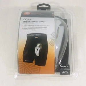 Shock Doctor Small (30-32) Athletic Mens Compression Shorts w/ Large BioFlex Cup - Picture 1 of 2