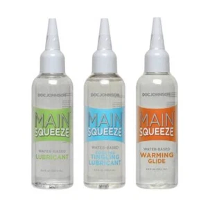 Main Squeeze Water Based Lubricant 3.4 fl oz - Choose Type - Picture 1 of 8