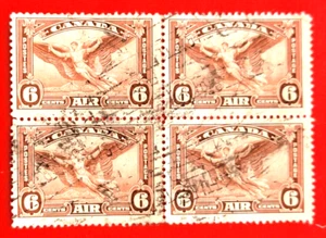 Canada Stamp C5 Pair Air Mail Stamp Used - Picture 1 of 1