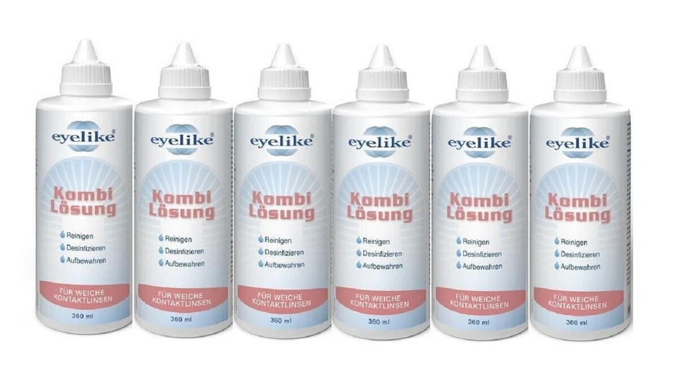 Eyelike Kombi Lösung 6x 360ml für Kontaktlinsen