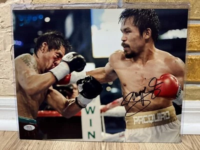 MANNY PACQUIAO SIGNED AUTO BOXING 11 x 14 PHOTO Antonio Margarito PSA #AN44696 - Image 1 of 3