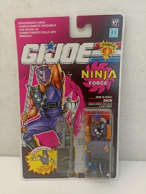 Gi Joe Dice Cobra 1992 Ninja Force Hasbro MOC Action Figure SIGILLATO-ZR-N10 - Immagine 1 di 4